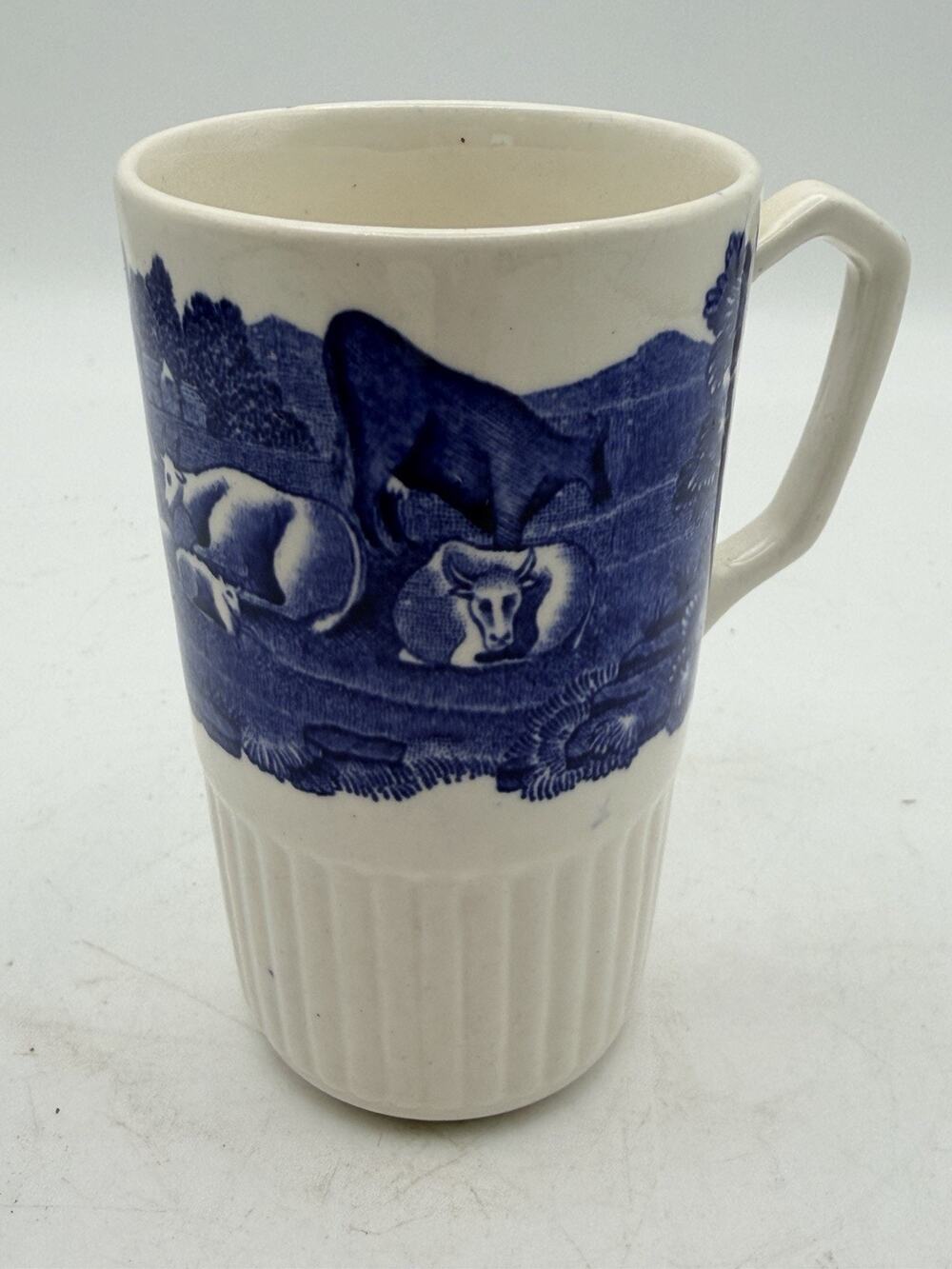 Vintage Iron Stone Pottery. English Scenery Coffee Or Tea Mug